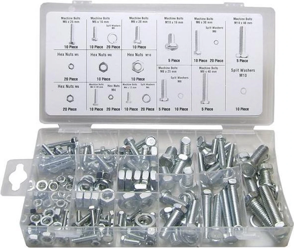 Merkloos Bout En Moer Assortiment Set 240 Delig In Opberg Box Bouten En Moeren 1 Merkloos Bout En Moer Assortiment Set 240 Delig In Opberg Box Bouten En Moeren