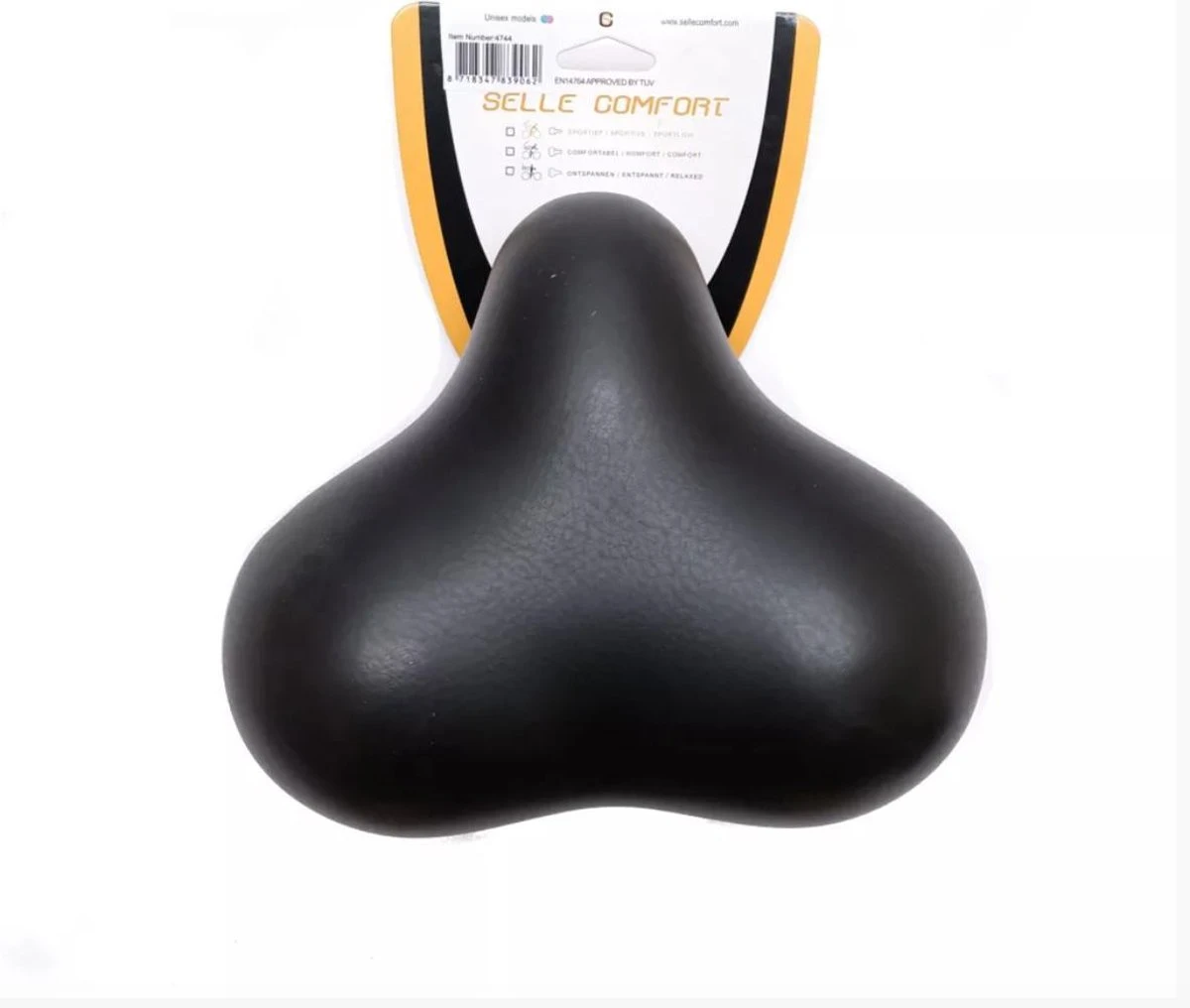 Selle Comfort Rocky - Fietszadel / Rokzadel Met Punt - Zwart - 23 CM 1 Selle Comfort Rocky - Fietszadel / Rokzadel Met Punt - Zwart - 23 CM