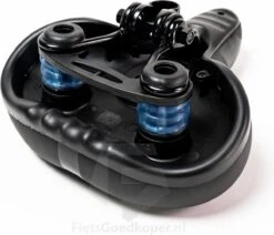 Voltano Pro Gel Fietszadel – Met Uitsparing – Zwart – Unisex - Inclusief Zadelstrop - Ergonomisch Gevormd - Elastomeer Vering -BASIL Verkoop 1200x1029 6