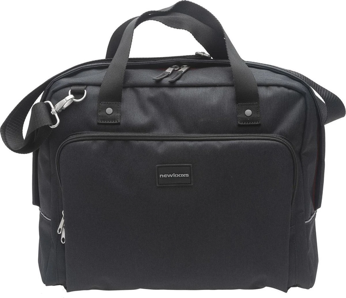 New Looxs Nova Postino Enkele Fietstas - Afneembaar - 15 Inch Laptopvak - 18 Liter - Zwart 2 New Looxs Nova Postino Enkele Fietstas - Afneembaar - 15 Inch Laptopvak - 18 Liter - Zwart - Afbeelding 2