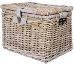 Basil Denton Fietsmand M - Voor - Rotan - Grijs - Medium -BASIL Verkoop 1200x1036