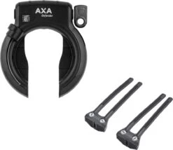 Ringslot Axa Defender Zwart + Ringslot Bevestigingsset Flexmount