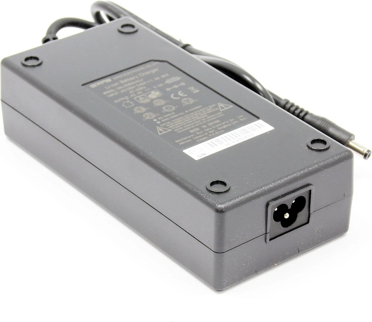 SANS Acculader SSLC084V42 - Elektrische Fietsoplader - 42V - 2A - 2.1 Connector 2 SANS Acculader SSLC084V42 - Elektrische Fietsoplader - 42V - 2A - 2.1 Connector - Afbeelding 2