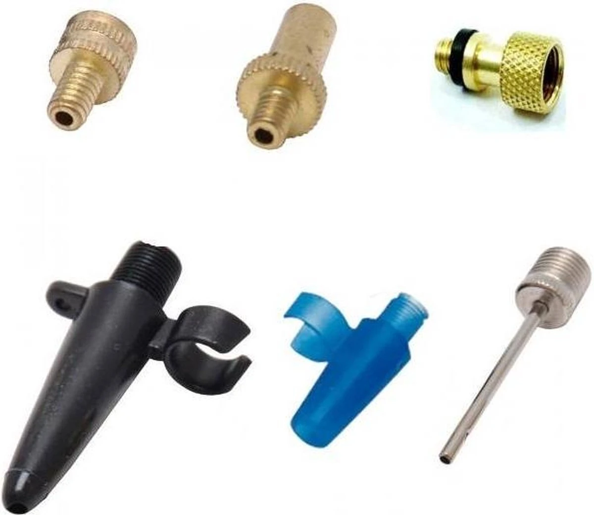 Benson Verloopnippel Set Alle Fietsventielen - Ballen - Luchtbed - 6 Delig 8 Benson Verloopnippel Set Alle Fietsventielen - Ballen - Luchtbed - 6 Delig - Afbeelding 8