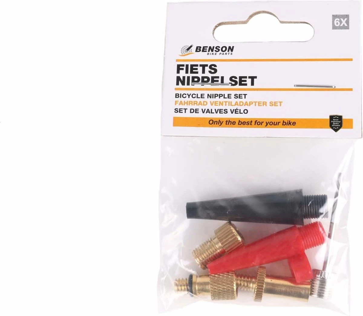 Benson Verloopnippel Set Alle Fietsventielen - Ballen - Luchtbed - 6 Delig 4 Benson Verloopnippel Set Alle Fietsventielen - Ballen - Luchtbed - 6 Delig - Afbeelding 4