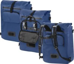 Dutch Mountains Enkele Fietstas | Rugzak | Sterke 100% Waterdicht | Fietstas, Schoudertas En Rugtas In 1 | 28 Liter | Blauw -BASIL Verkoop 1200x1045 1