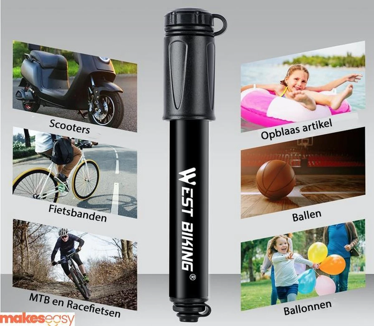 Fietspomp Racefiets | Mini Fietspomp | Met Flexible Slang | 8 Bar | Zwart 3 Fietspomp Racefiets | Mini Fietspomp | Met Flexible Slang | 8 Bar | Zwart - Afbeelding 3