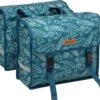 New Looxs Fiori Double Forest Dubbele Fietstas - 30 Liter - Blauw