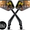 BikePro Verstelbare Fietsspiegel Set Incl. Reflectoren - Links & Rechts - Achteruitkijkspiegel Fiets - Geschikt Voor E Bike, Fiets, Motor, Step -BASIL Verkoop 1200x1050 4