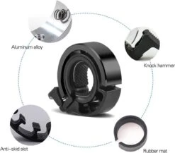 Fietsbel Voor 22mm Stuur - Mini Onzichtbare Bel - Voor MTB En Racefiets - Zwart 9 Fietsbel Voor 22mm Stuur - Mini Onzichtbare Bel - Voor MTB En Racefiets - Zwart -BASIL Verkoop 1200x1052 6