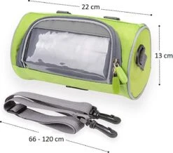 DICY Fiets Stuurtas - Fietstas Stuur Met Smartphone / Telefoonhouder & Kaarthouder Zwart -BASIL Verkoop 1200x1059