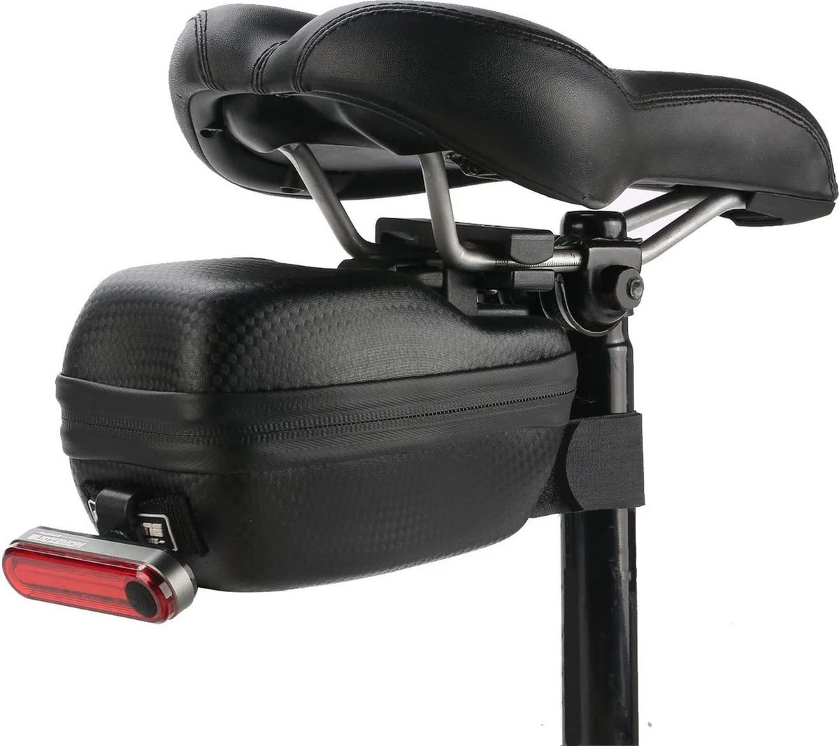 MOREZONE Fietszadeltas | Riem-Zadeltassen | MTB Fiets Fietsstoeltje Pack Regendicht | Waterdicht (Zwart) 2 MOREZONE Fietszadeltas | Riem-Zadeltassen | MTB Fiets Fietsstoeltje Pack Regendicht | Waterdicht (Zwart) - Afbeelding 2