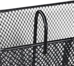 Relaxdays Fietsmand Stuur - Fietsmandje Met Haken - Fiets Mand Voorop - Klein - Metaal - Zwart -BASIL Verkoop 1200x1070 3