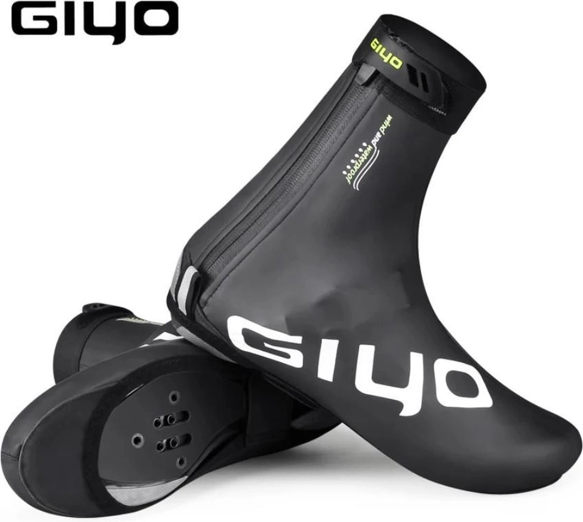 Giyo Overschoenen - Maat 41-43 (L) - 1 Paar - Mountainbike - Wielrennen - Zwart - Wind En Waterdicht - Waterproof - Regen - Vorst 1 Giyo Overschoenen - Maat 41-43 (L) - 1 Paar - Mountainbike - Wielrennen - Zwart - Wind En Waterdicht - Waterproof - Regen - Vorst