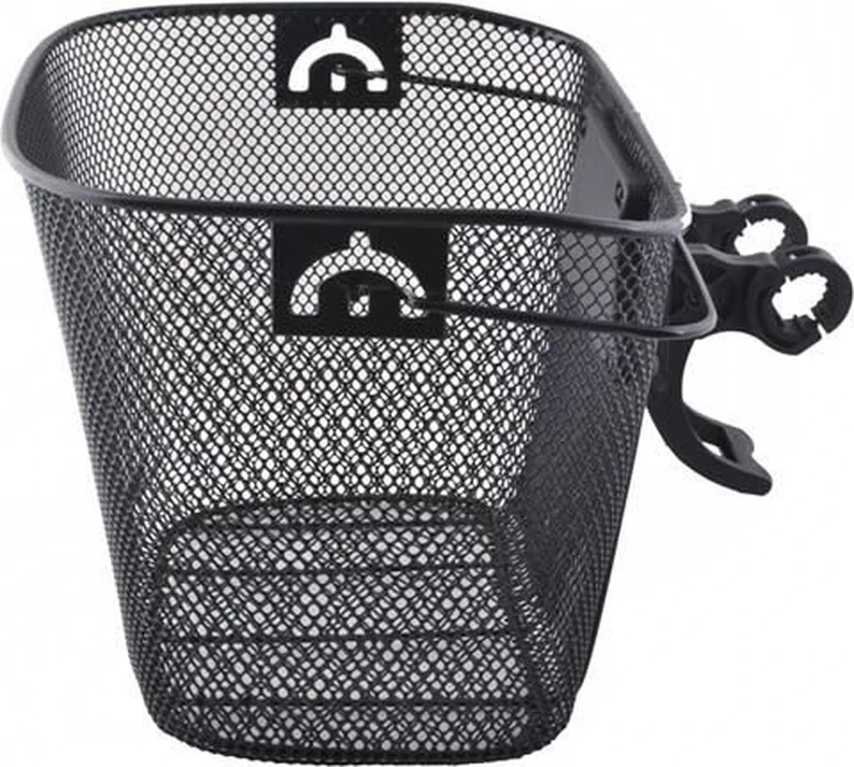 Metalen Stuur Fietsmand Inclusief Bevestigingssysteem - Afneembaar - Voor Op De Fiets - 33 X 25 X 23 Cm - Zwart 1 Metalen Stuur Fietsmand Inclusief Bevestigingssysteem - Afneembaar - Voor Op De Fiets - 33 X 25 X 23 Cm - Zwart