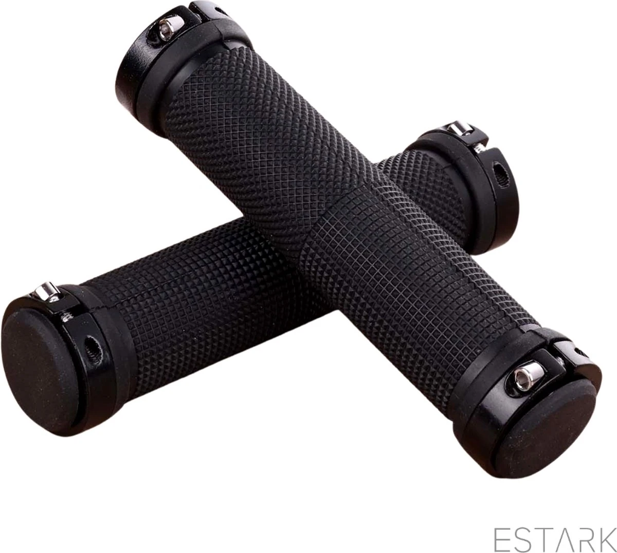 ESTARK® - Fietshandvatten - Lock-On - Handvatten - Universeel - Fiets – Mountainbike – Professioneel - Grips - Extra Grip – Fietshandvaten -Handvaten - Handig Te Monteren - Anti-slip – Fietsen – Stuur – Bikegrips – Lock-on Aanspanbaar - Zwart - LO-zw 1 ESTARK® - Fietshandvatten - Lock-On - Handvatten - Universeel - Fiets – Mountainbike – Professioneel - Grips - Extra Grip – Fietshandvaten -Handvaten - Handig Te Monteren - Anti-slip – Fietsen – Stuur – Bikegrips – Lock-on Aanspanbaar - Zwart - LO-zw