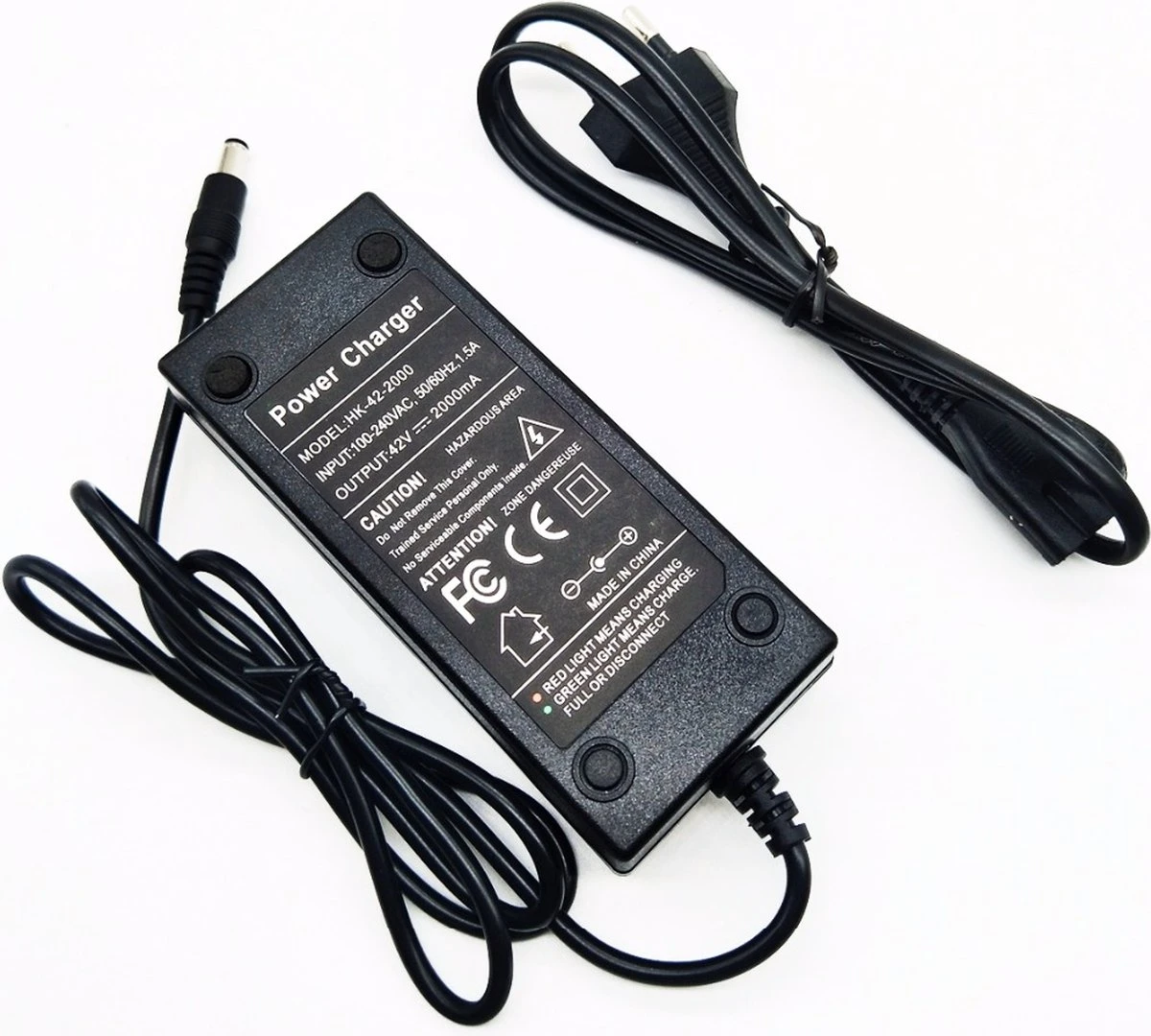 E-Step Windgoo/Guardo M11-M12 / E-Scooter Windgoo/Moovway B3 Oplader DC2.1 42V 2A 1 E-Step Windgoo/Guardo M11-M12 / E-Scooter Windgoo/Moovway B3 Oplader DC2.1 42V 2A