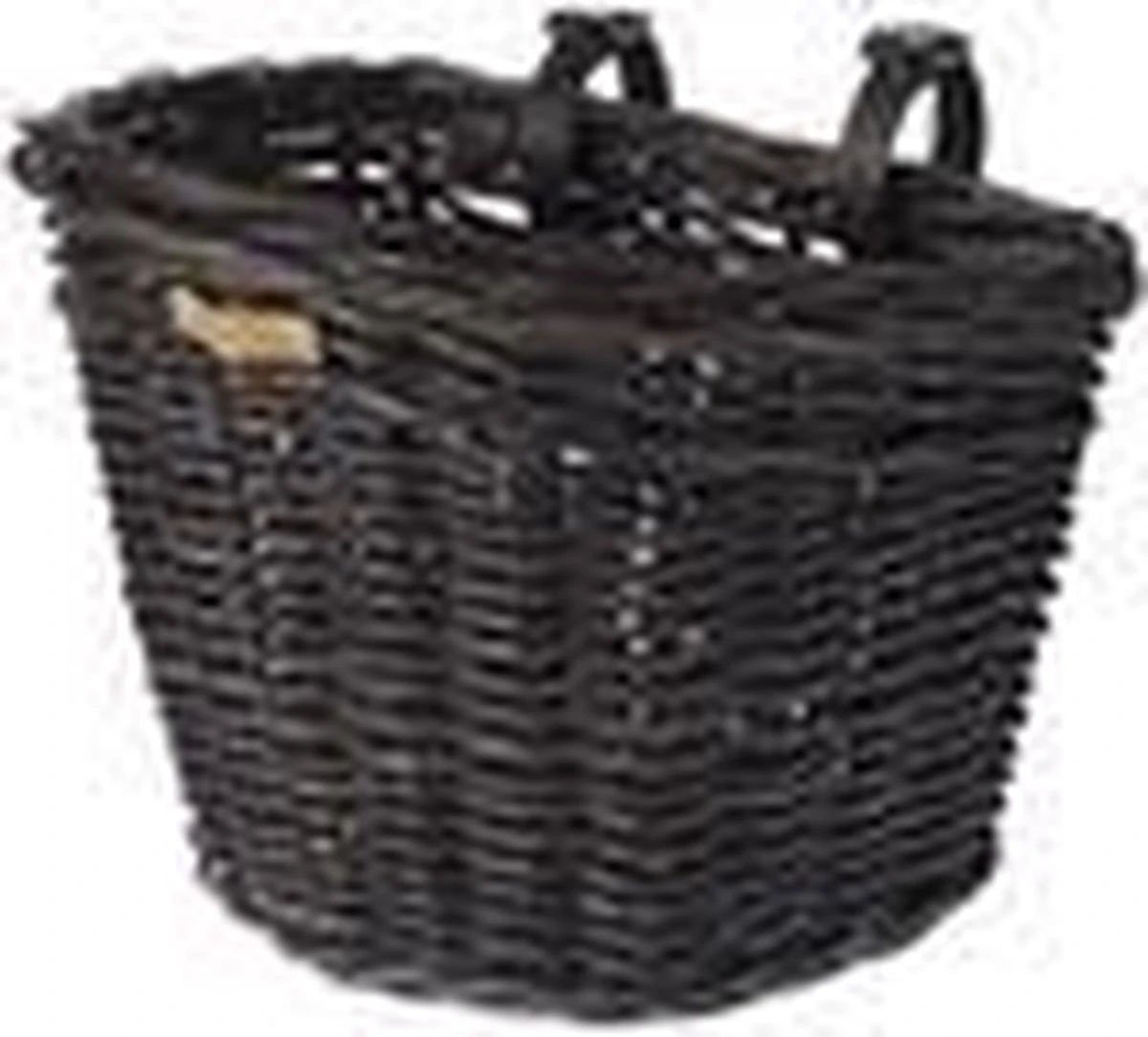 Basil Noir Fietsmand L - Voor - Rotan - Zwart Melee - Large 3 Basil Noir Fietsmand L - Voor - Rotan - Zwart Melee - Large - Afbeelding 3