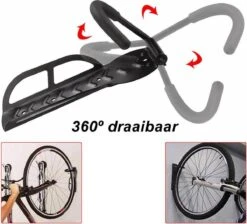 Merkloos Decopatent® PRO Wand Fiets Ophangsysteem - Fiets Ophangbeugel - Fiets Ophangen Aan Muur - Muurbeugel - Muurhouder - Fietsenrek -BASIL Verkoop 1200x1088 7