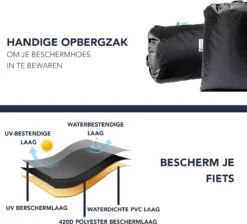 Achaté Fietshoes Universeel Voor Alle Fietsen En Scooters - Waterdicht 420D Oxford - Fiets Hoes Voor 1 Fiets - Incl. Opbergzak -BASIL Verkoop 1200x1089 1