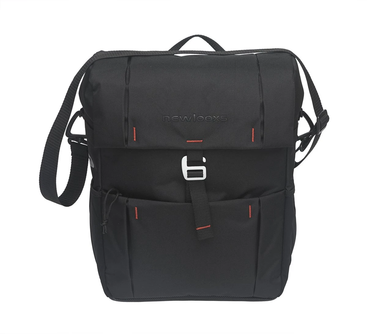 New Looxs Vigo Single Enkele Fietstas - Afneembaar - 18,5 Liter - Zwart 2 New Looxs Vigo Single Enkele Fietstas - Afneembaar - 18,5 Liter - Zwart - Afbeelding 2