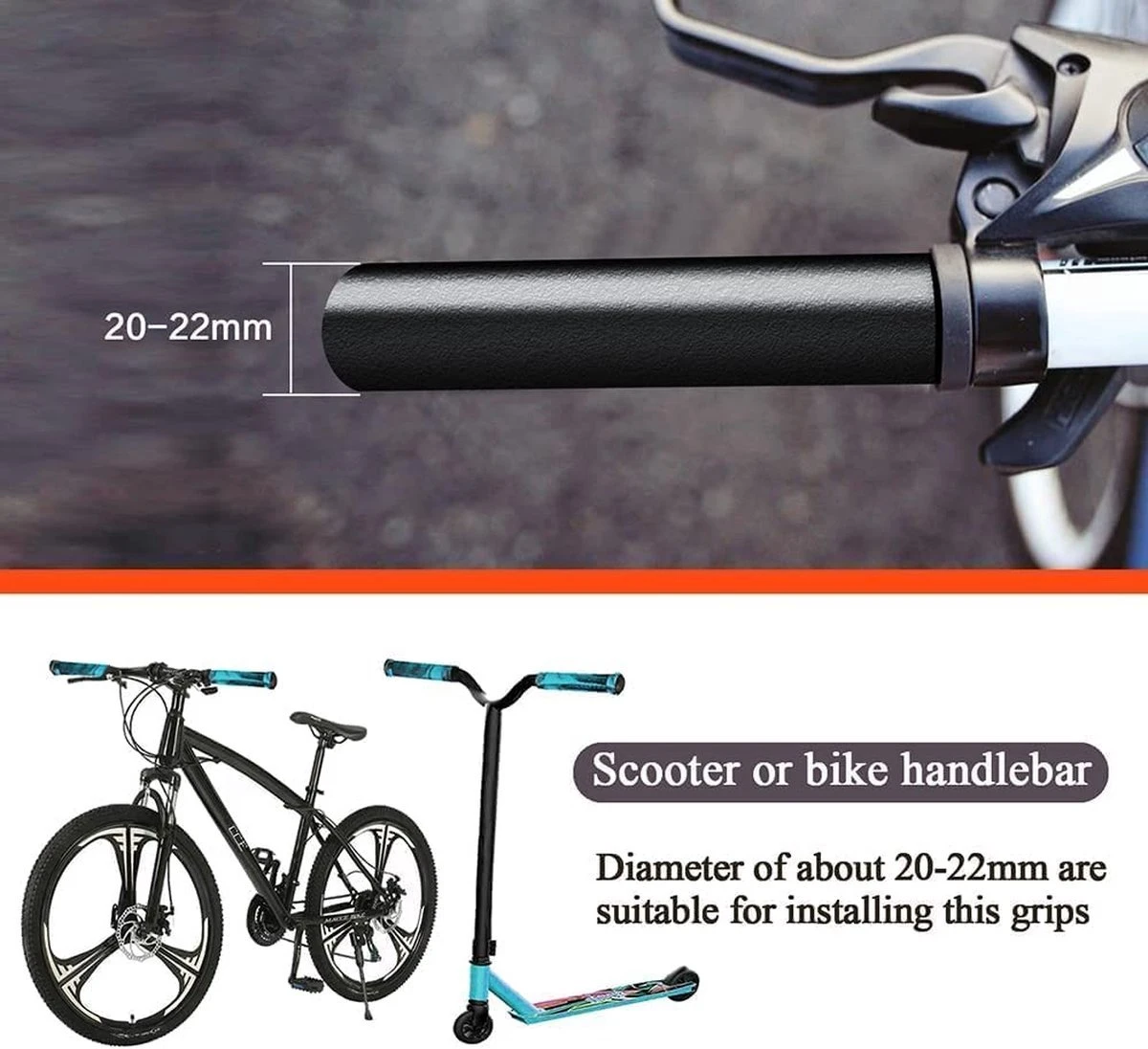 Suotu Stuntstep Handvatten - Grips - Universal - Ergonomic Mountain Step Grip Set - Handvatovertrek Voor Fietsgrepen 7 Suotu Stuntstep Handvatten - Grips - Universal - Ergonomic Mountain Step Grip Set - Handvatovertrek Voor Fietsgrepen - Afbeelding 7