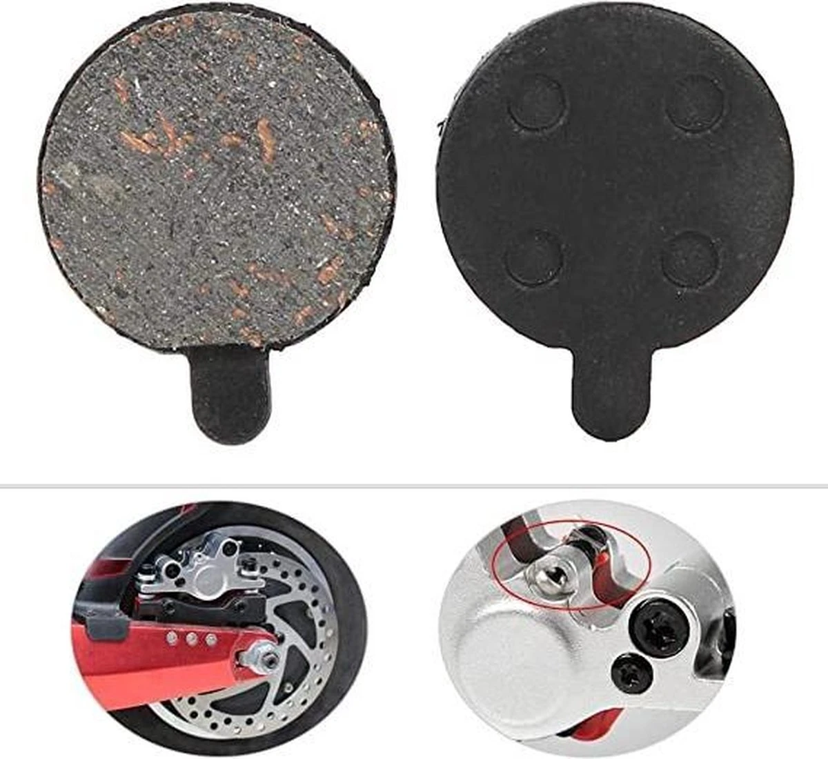 TECHPUNT Remblokjes Voor M365 Elektrische Step Pro En M365 Pro 2 - E-Scooter 2 TECHPUNT Remblokjes Voor M365 Elektrische Step Pro En M365 Pro 2 - E-Scooter - Afbeelding 2