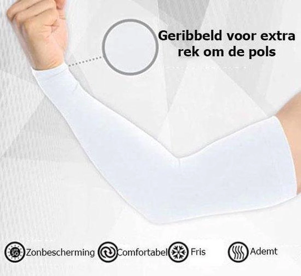Travelhawk Arm Sleeve - Sleeve - Sleeves - Armstukken - Armstukken Wielrennen - Zonbescherming - 2 Stuks - Wit - Maat XL 7 Travelhawk Arm Sleeve - Sleeve - Sleeves - Armstukken - Armstukken Wielrennen - Zonbescherming - 2 Stuks - Wit - Maat XL - Afbeelding 7