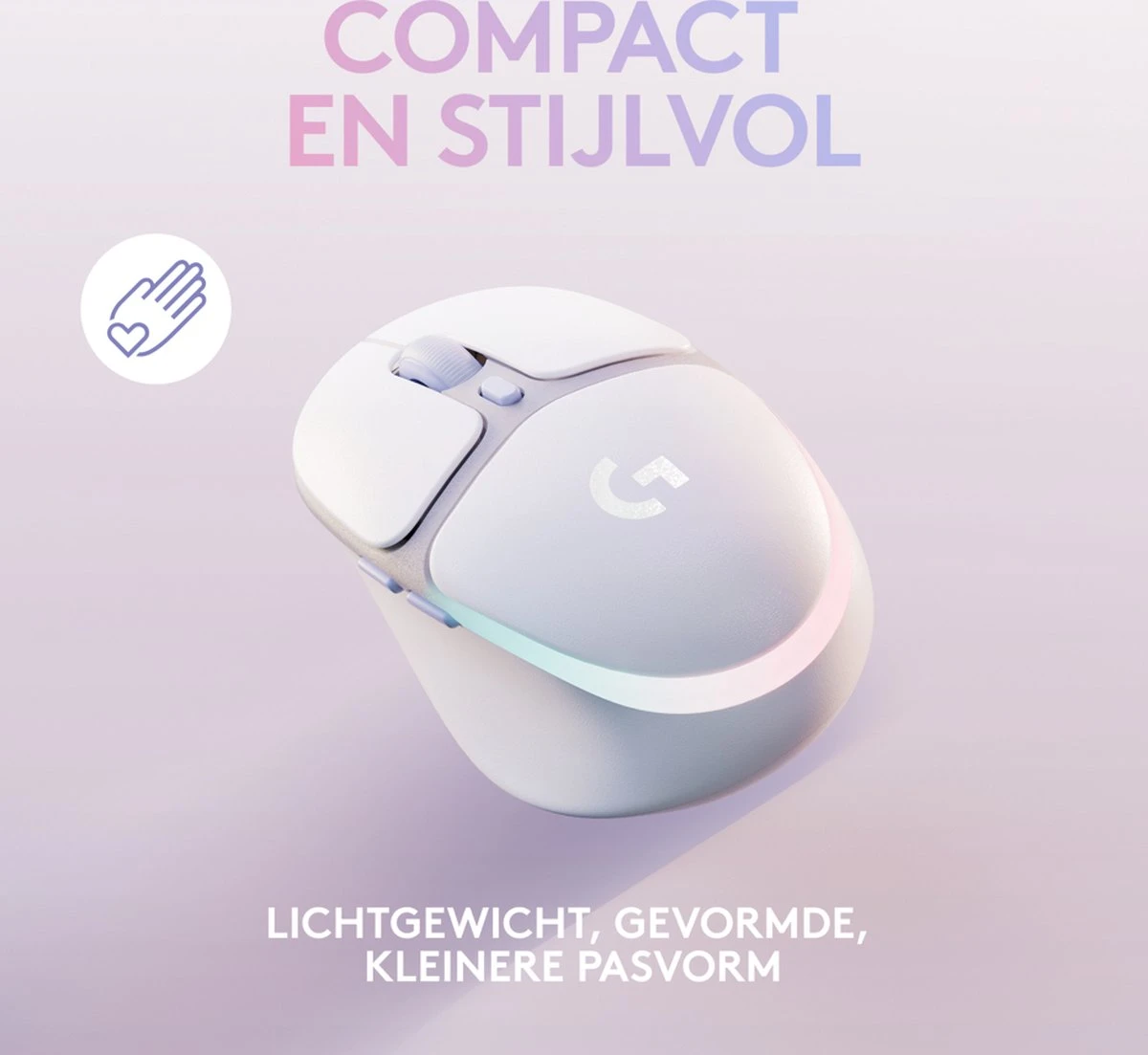 Logitech G705 Aurora - Draadloze Gaming Muis - Bluetooth - Wit 6 Logitech G705 Aurora - Draadloze Gaming Muis - Bluetooth - Wit - Afbeelding 6