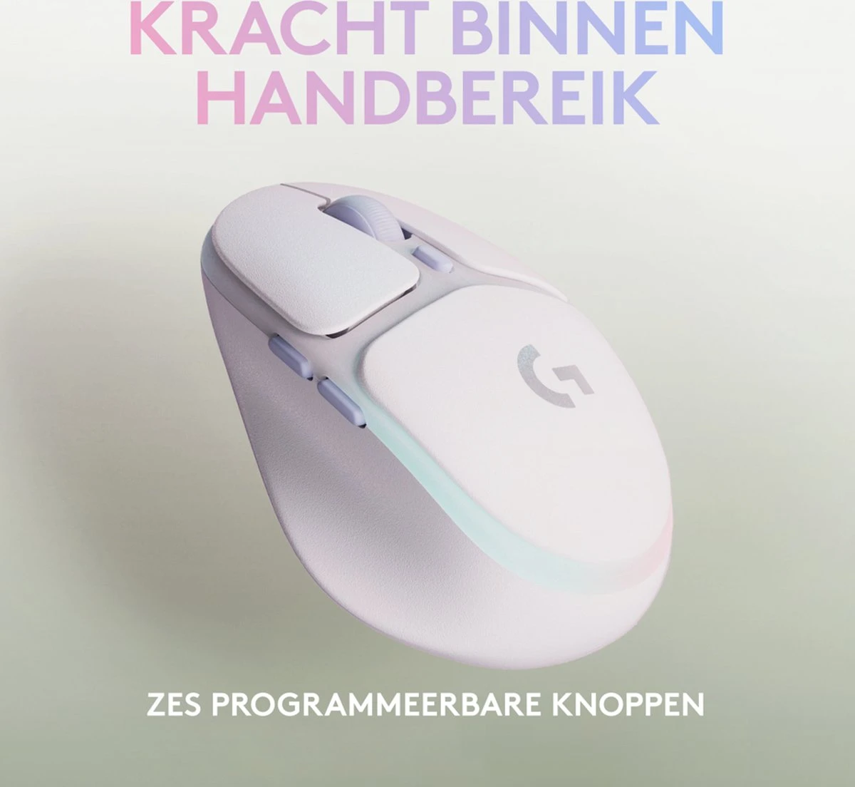 Logitech G705 Aurora - Draadloze Gaming Muis - Bluetooth - Wit 7 Logitech G705 Aurora - Draadloze Gaming Muis - Bluetooth - Wit - Afbeelding 7