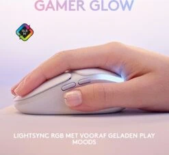 Logitech G705 Aurora - Draadloze Gaming Muis - Bluetooth - Wit 13 Logitech G705 Aurora - Draadloze Gaming Muis - Bluetooth - Wit -BASIL Verkoop 1200x1105 11