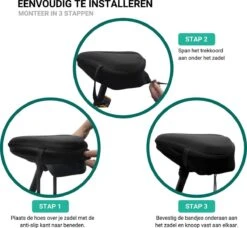 Smilegoods® Gel Zadelhoes Fiets 3D - Zadeldek - Zadelhoes Waterdicht - Zadeldek Fiets - Universeel Brede Zadels - Veiligheidsreflector Voor In Het Donker -BASIL Verkoop 1200x1108 7