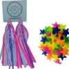 Entergoods® Fietsversiering Kinderfiets- Stuurslingers En Spaakkralen - Combi/Set - Fietsversiering Kinderen - Prinsessen Streamers Stuur + Spaakkralen Ster -BASIL Verkoop 1200x1111 7