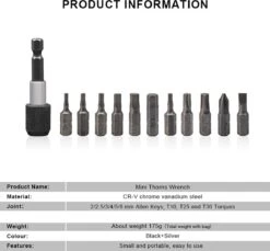 Fiezio TorqueSet Momentsleutel - Inbussleutel Set Inbussleutelset Fiets Bitset Bits Torx Spanner Ratelsleutel Schroevendraaier Gereedschapset -BASIL Verkoop 1200x1112 14