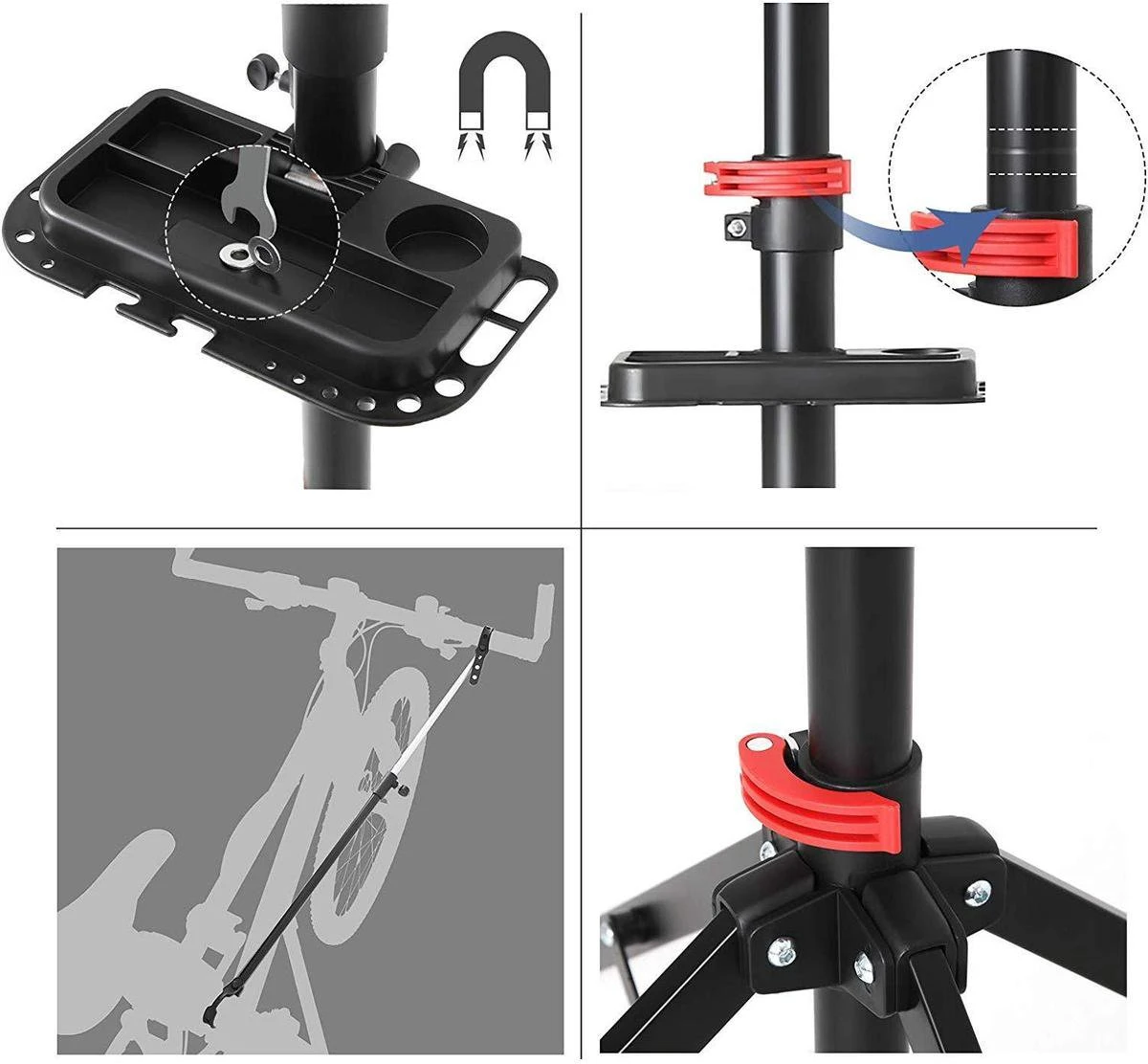 Songmics Nancy's Fiets Montagestandaard - 360° Draaibaar Montagestandaard - Reparatiestandaard 2 Songmics Nancy's Fiets Montagestandaard - 360° Draaibaar Montagestandaard - Reparatiestandaard - Afbeelding 2