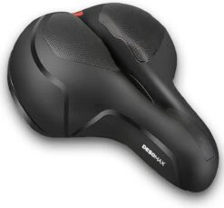 Deso All In One Fietszadel - Comfortabel Gel Zadel - Unisex - Zadelvering – Ergonomisch Design - Zwart