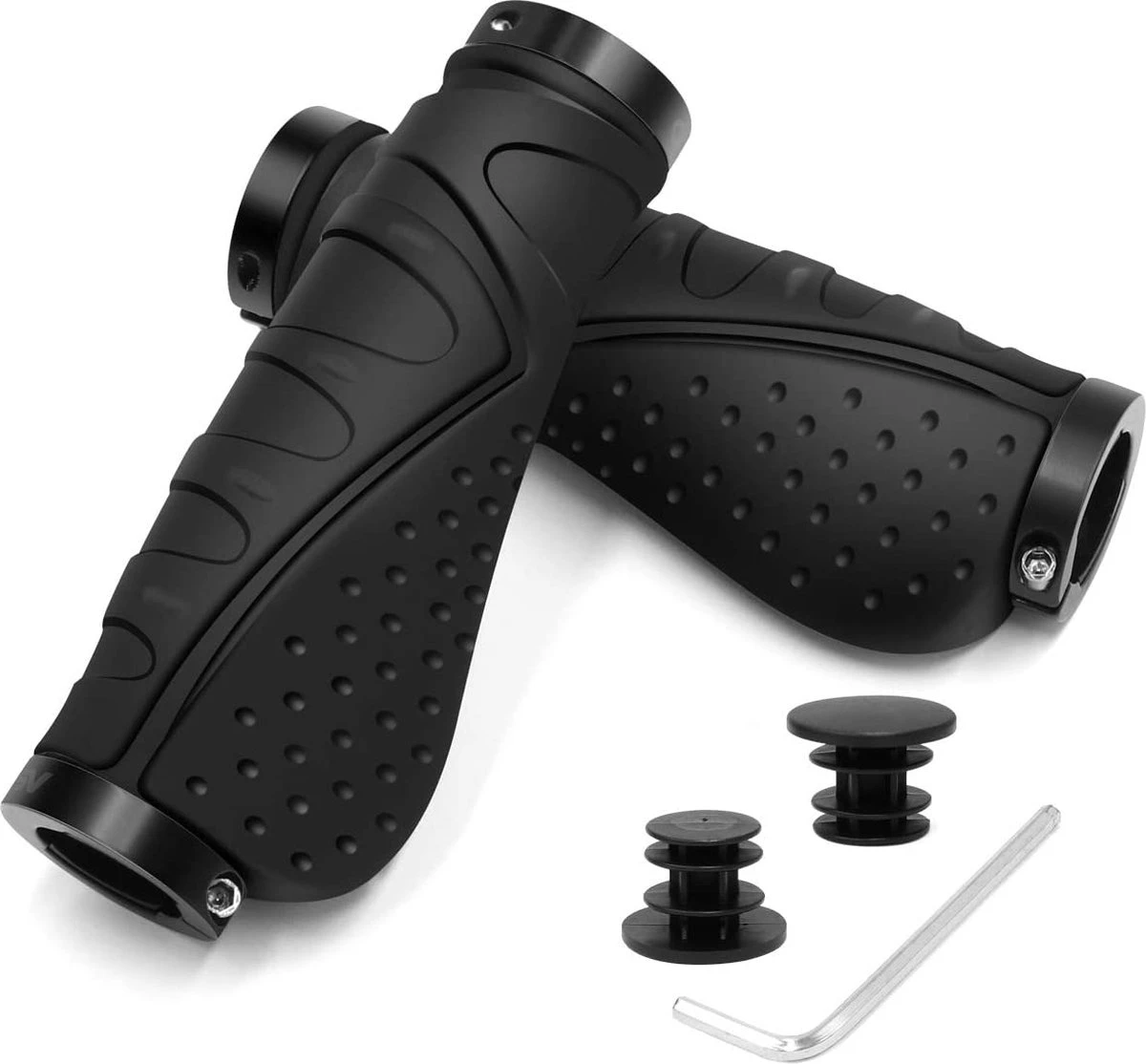 Merkloos Fietsgrepen - Antislip - Ergonomische MTB-Grepen - Twee Kanten - Lock-on-ontwerp - Voor 22,2 Mm Fietsen / Mountainbikes / Racefietshandvatten 1 Merkloos Fietsgrepen - Antislip - Ergonomische MTB-Grepen - Twee Kanten - Lock-on-ontwerp - Voor 22,2 Mm Fietsen / Mountainbikes / Racefietshandvatten