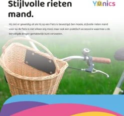YUNICS Fietsmand - Rieten Fietsmand - Makkelijk Klik Systeem - 20 Liter - Beige -BASIL Verkoop 1200x1120 9