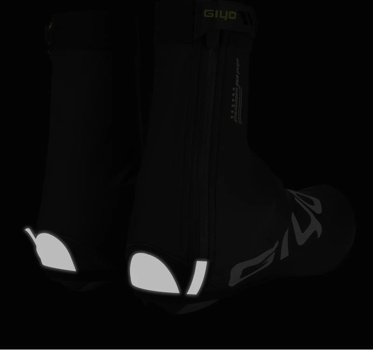 Giyo Overschoenen - Maat 41-43 (L) - 1 Paar - Mountainbike - Wielrennen - Zwart - Wind En Waterdicht - Waterproof - Regen - Vorst 10 Giyo Overschoenen - Maat 41-43 (L) - 1 Paar - Mountainbike - Wielrennen - Zwart - Wind En Waterdicht - Waterproof - Regen - Vorst - Afbeelding 10