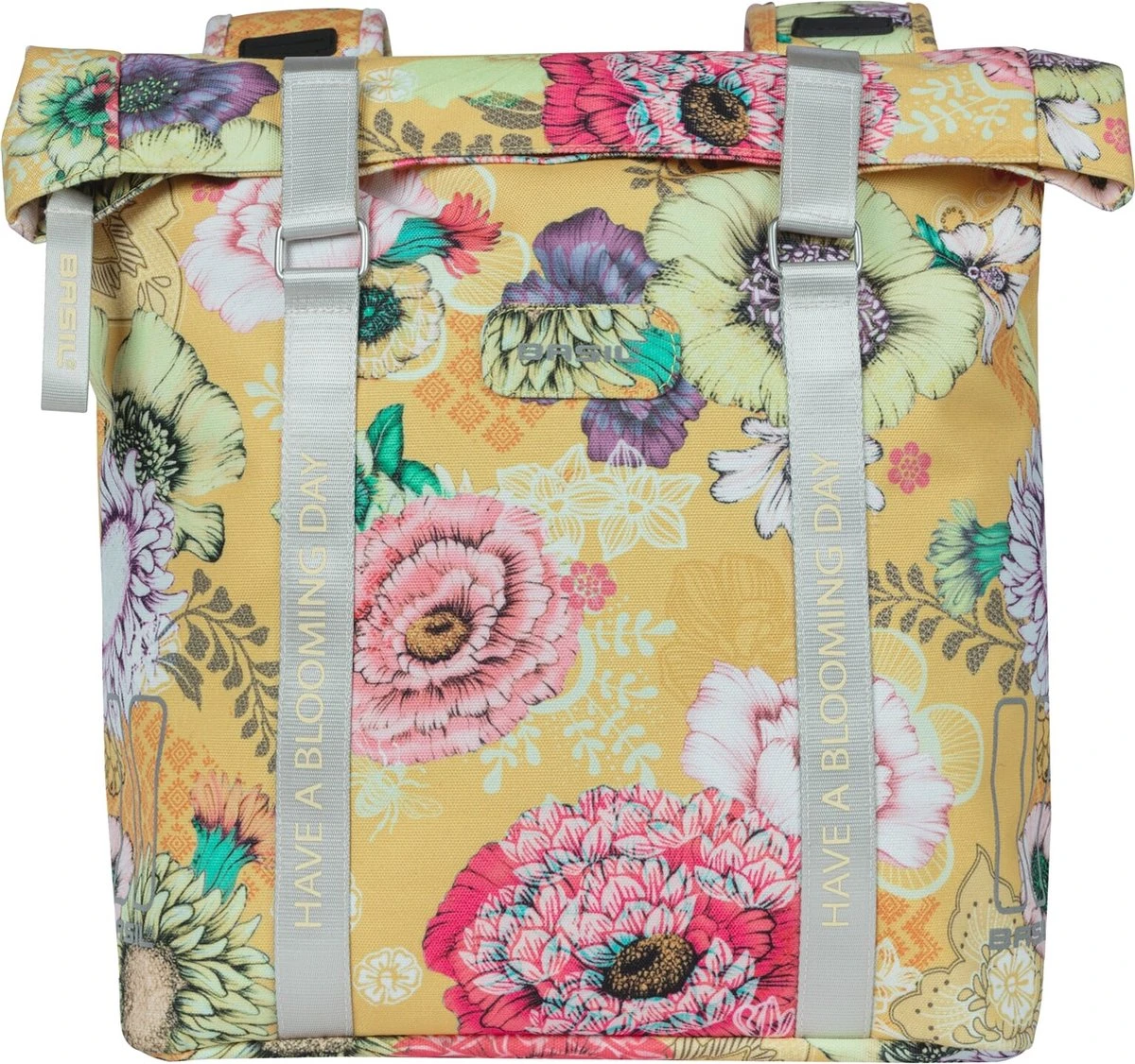 Basil Bloom Field Dubbele Fietstas - 28-35 Liter - Geel 6 Basil Bloom Field Dubbele Fietstas - 28-35 Liter - Geel - Afbeelding 6