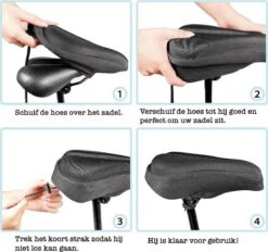 VoordeelShop Fiets Zadelhoes Met Extra Zachte Gel En Gleuf Universeel - Gel Zadelhoes Voor Racefiets/mountainbike En Normale Fietsen - Comfortabel Fietsen - Fiets Accessoires -BASIL Verkoop 1200x1127 5