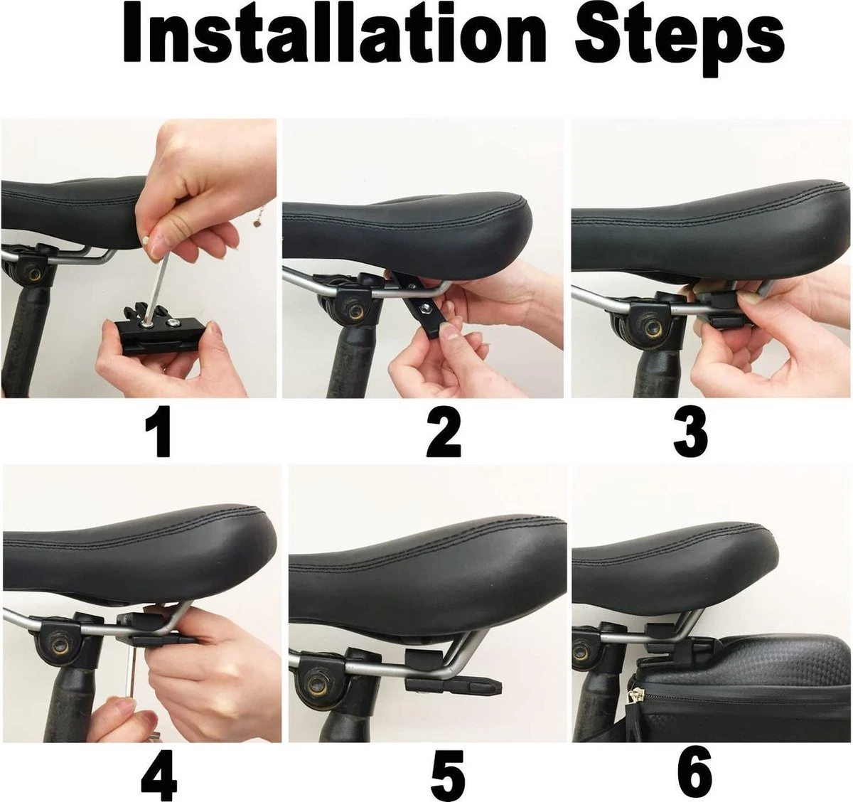 MOREZONE Fietszadeltas | Riem-Zadeltassen | MTB Fiets Fietsstoeltje Pack Regendicht | Waterdicht (Zwart) 3 MOREZONE Fietszadeltas | Riem-Zadeltassen | MTB Fiets Fietsstoeltje Pack Regendicht | Waterdicht (Zwart) - Afbeelding 3