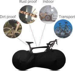 B-Y Sleeve Fietshoes T/m 29" - Fiets Beschermhoes - Racefiets Hoes - MTB - Bike Cover - Model: Black -BASIL Verkoop 1200x1129