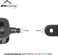 Fiets Pedalen - Anti Slip - Trappers Voor Fiets Met Reflector - 14.2mm Schroefdraad - 9/16 Inch -Zwart 14 Fiets Pedalen - Anti Slip - Trappers Voor Fiets Met Reflector - 14.2mm Schroefdraad - 9/16 Inch -Zwart -BASIL Verkoop 1200x1130 6