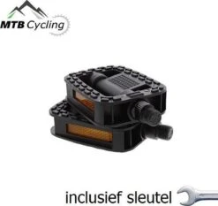 Fiets Pedalen Inclusief Bevestiging Gereedschap - Anti Slip - Trappers Voor Fiets Met Reflector - 14.2mm Schroefdraad - 9/16 Inch -Zwart -BASIL Verkoop 1200x1131 10