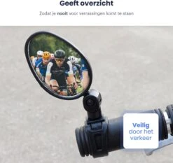 Merkloos Fietsspiegel - Set Van 2 - EBike Fiets Spiegel - Verstelbaar - Achteruitkijkspiegel Fiets - Links En Rechts - Extra Voordelig -BASIL Verkoop 1200x1131 3