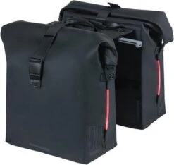 Basil SoHo Dubbele Fietstas MIK - Zwart - 41 Liter