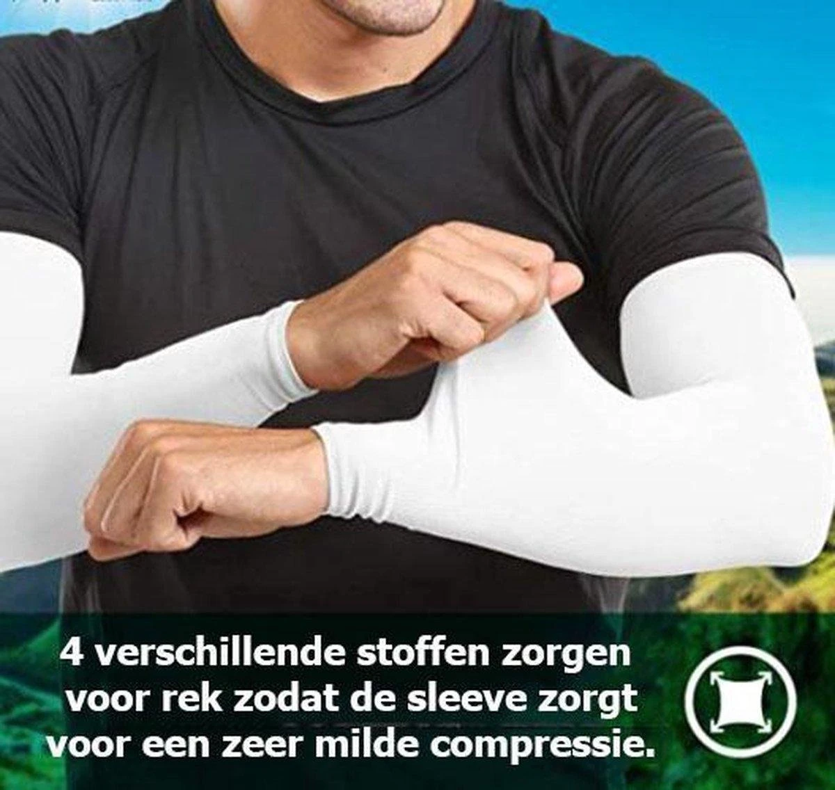 Travelhawk Arm Sleeve - Sleeve - Sleeves - Armstukken - Armstukken Wielrennen - Zonbescherming - 2 Stuks - Wit - Maat XL 4 Travelhawk Arm Sleeve - Sleeve - Sleeves - Armstukken - Armstukken Wielrennen - Zonbescherming - 2 Stuks - Wit - Maat XL - Afbeelding 4