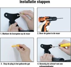 Professioneel Fiets Ophangsysteem - Verstelbaar - Muurbeugel Voor Fietsen - Fietshaak - Ophangbeugel - Fietsbeugel - Fiets Ophangrek -BASIL Verkoop 1200x1137 4