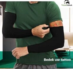 TravelHawk Arm Sleeve - Sleeve - Sleeves - Armstukken - Armstukken Wielrennen - Zonbescherming - 2 Stuks - Zwart - Maat XL -BASIL Verkoop 1200x1138 12